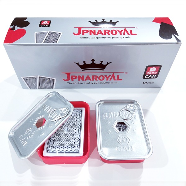 (CAN) JPNAROYAL 3중 특수보안 플레잉카드(보안 캔) (10개입)